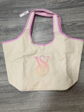 Victoria's Secret Pink Ombré Monogram Logo Tote Bag